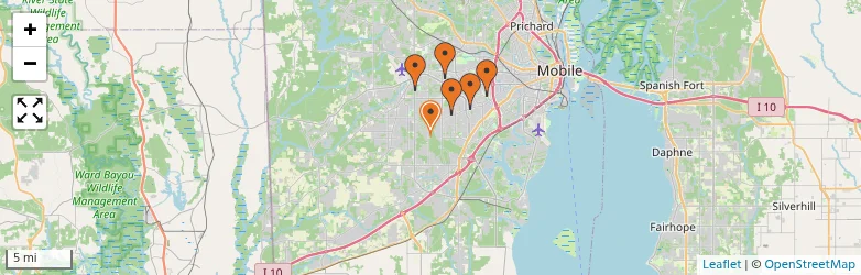 Related schools map