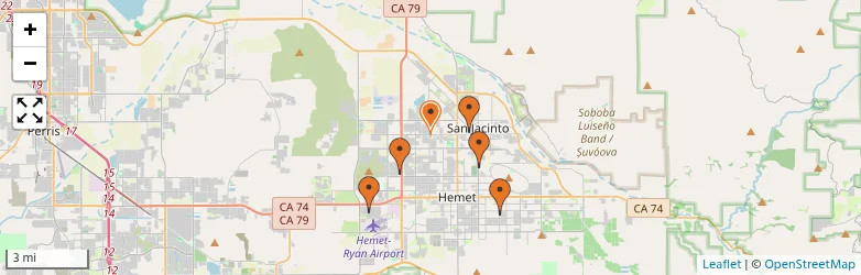 Related schools map