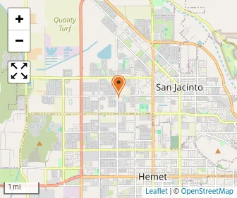 Map of Calvary Chapel San Jacinto Christian