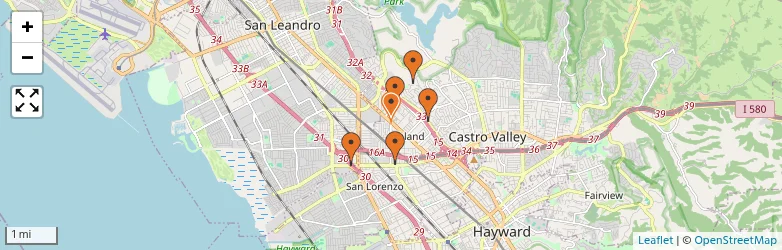 Related schools map