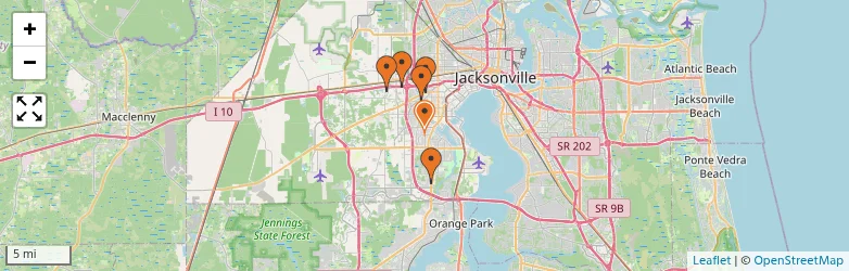 Related schools map