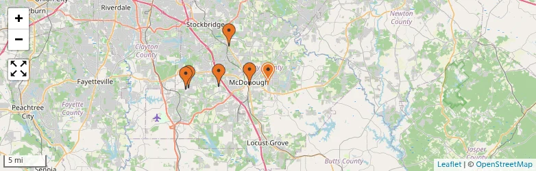 Related schools map