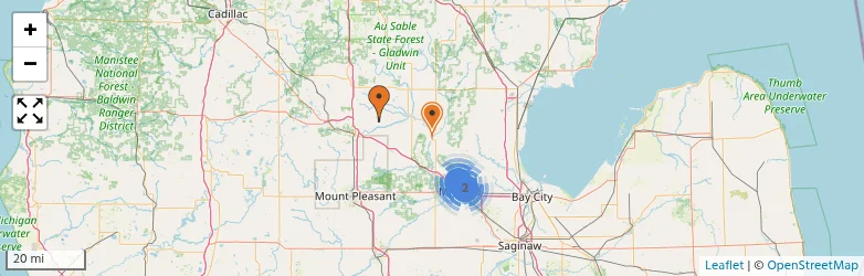 Related schools map