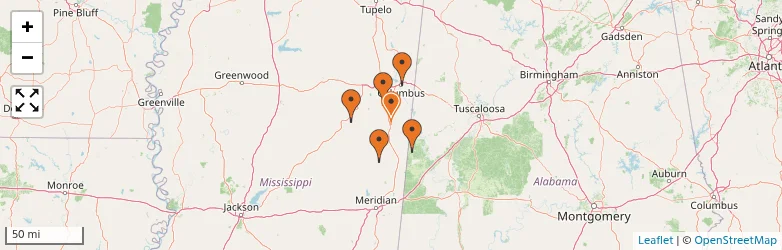 Related schools map