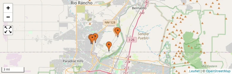 Related schools map