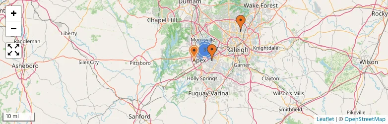 Related schools map