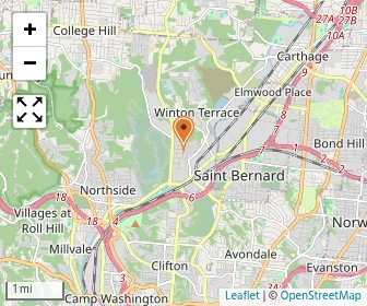 Map of Winton Place Baptist Academy