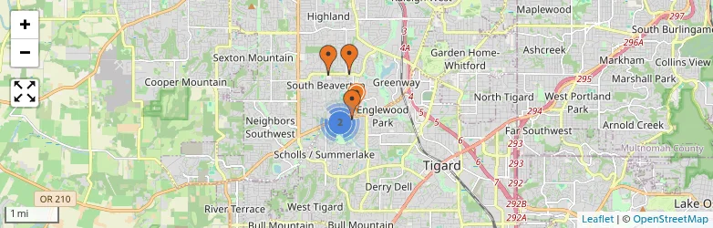 Related schools map