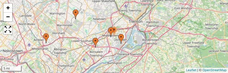 Related schools map