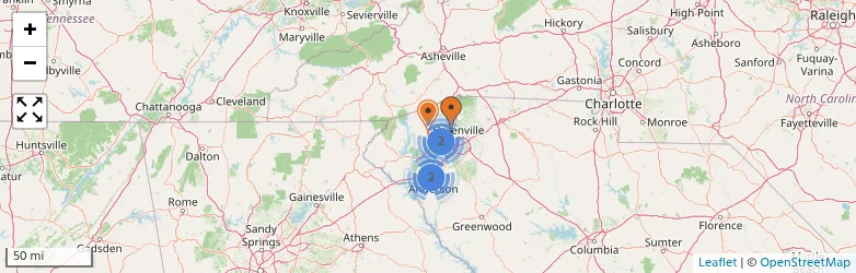 Related schools map