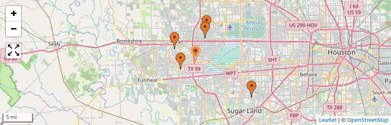 Related schools map