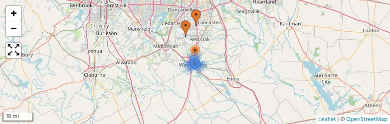 Related schools map