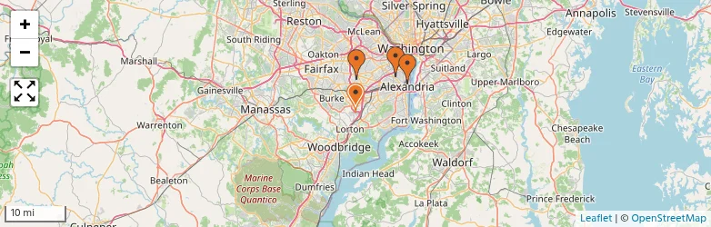 Related schools map