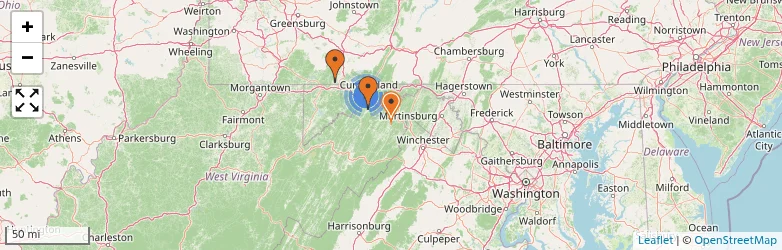 Related schools map