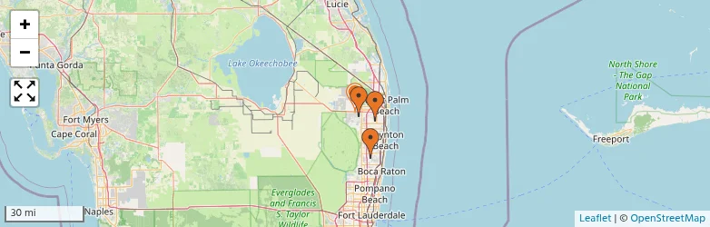 Related schools map
