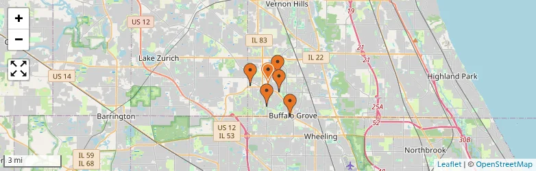 Related schools map