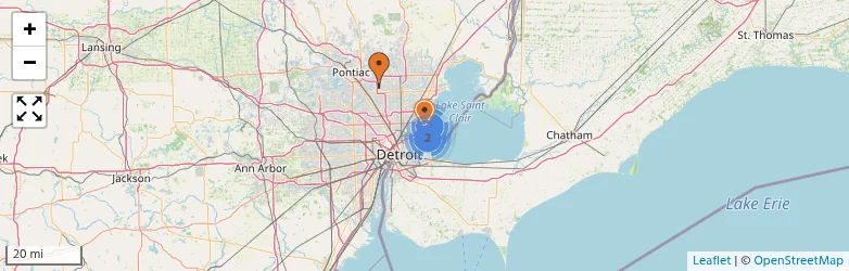 Related schools map