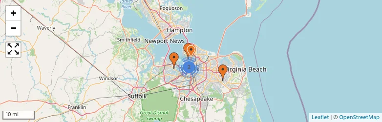 Related schools map