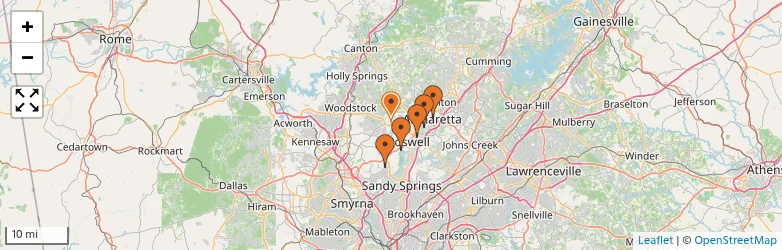 Related schools map
