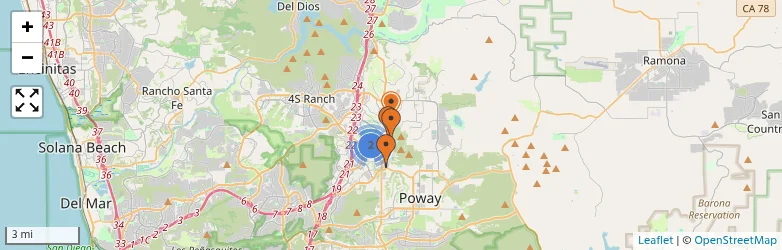 Related schools map
