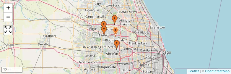 Related schools map