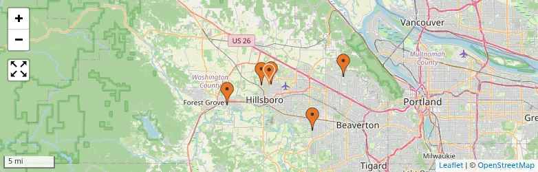 Related schools map