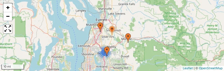 Related schools map