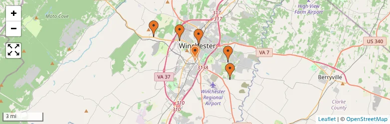 Related schools map