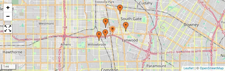 Related schools map