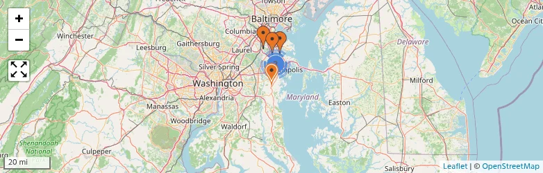 Related schools map