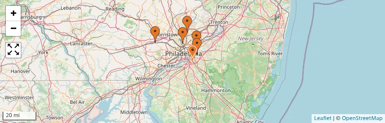 Related schools map