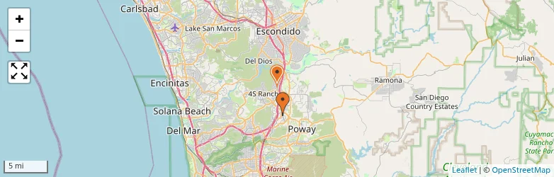 Related schools map