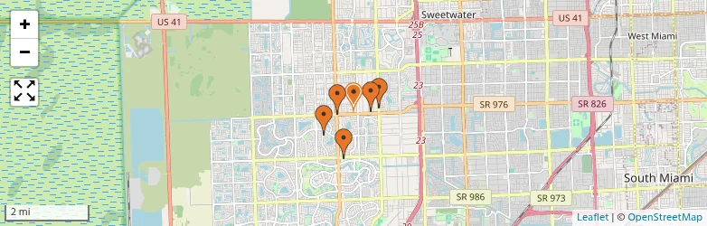 Related schools map