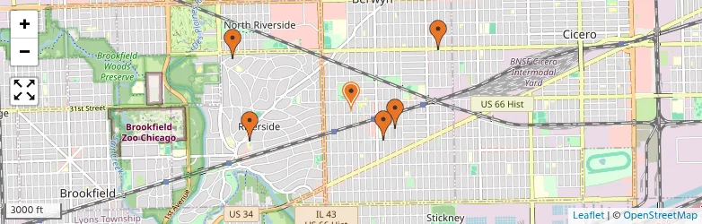Related schools map