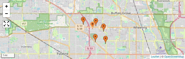 Related schools map