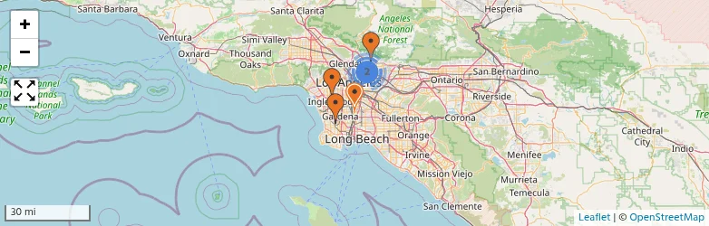 Related schools map