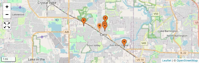 Related schools map
