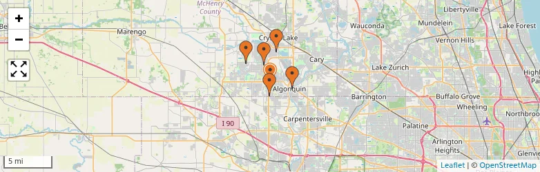 Related schools map