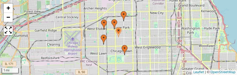 Related schools map