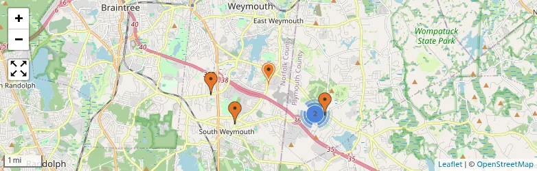Related schools map