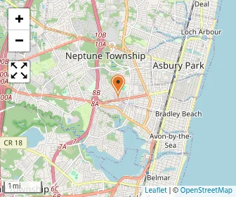 Map of Jersey Shore Medical Center
