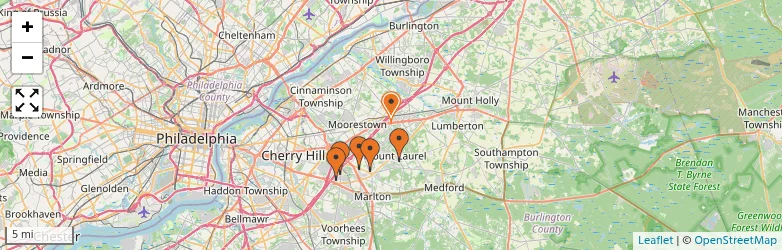 Related schools map