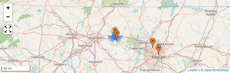 Related schools map