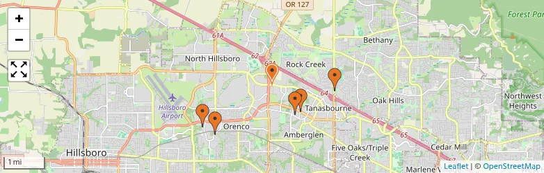 Related schools map