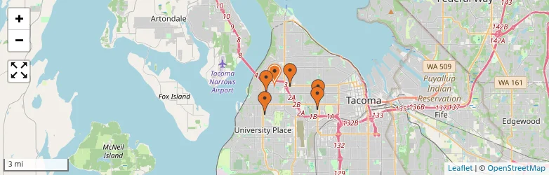 Related schools map