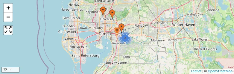 Related schools map