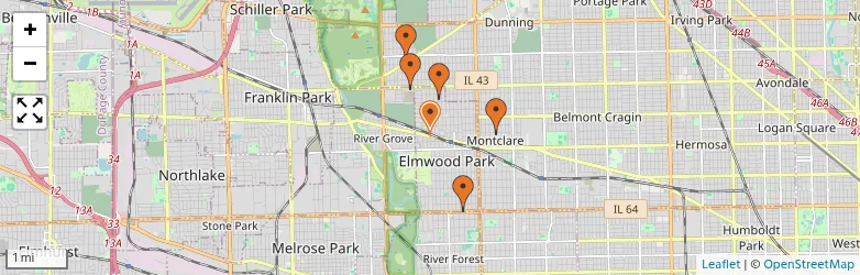 Related schools map