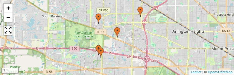 Related schools map