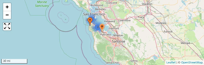 Related schools map