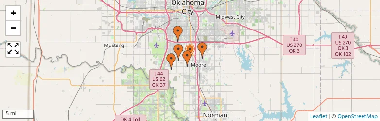 Related schools map